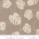 Moda Potted Monstera Geo Ash Canvas Fabric