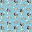 Camelot Fabrics Heart of a Disney Princess Mulan Blue Fabric