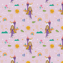 Camelot Fabrics Heart of a Disney Princess Rapunzel Lavender Fabric
