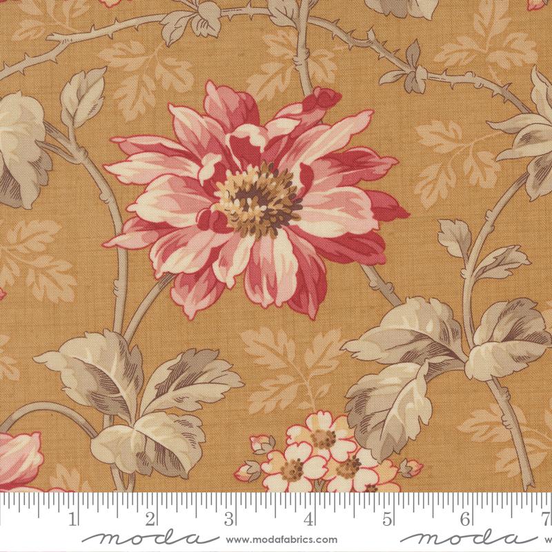 Moda Joie De Vivre Angelique Florals Tea Fabric