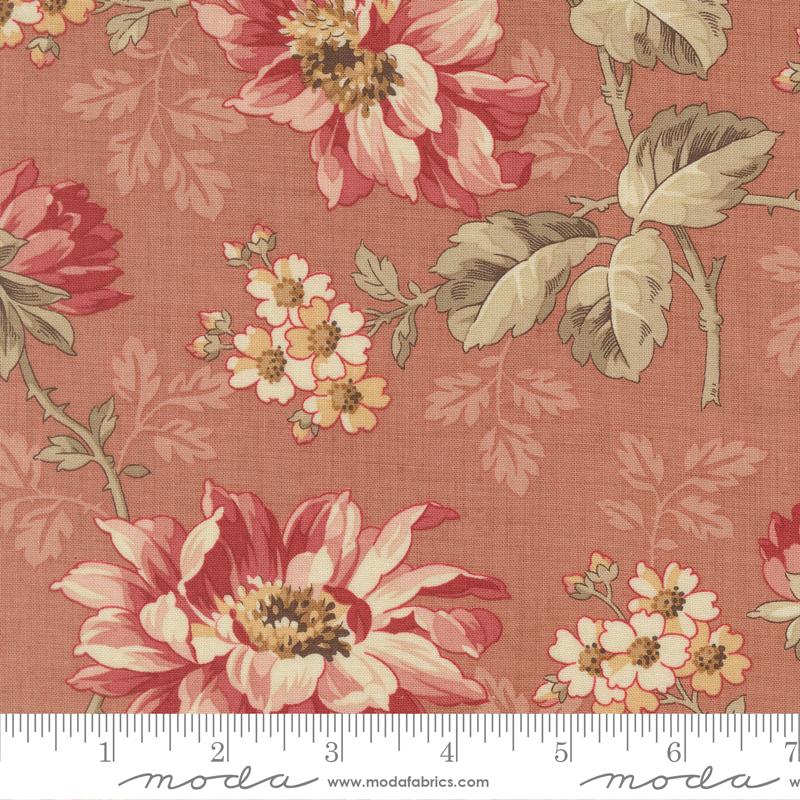 Moda Joie De Vivre Angelique Florals Clay Fabric