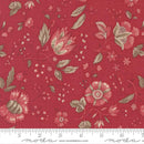 Moda Joie De Vivre Rural Jardin Florals Rouge Fabric