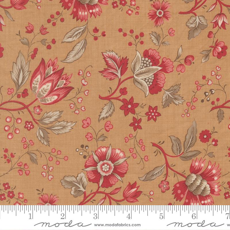 Moda Joie De Vivre Rural Jardin Florals Tea Fabric