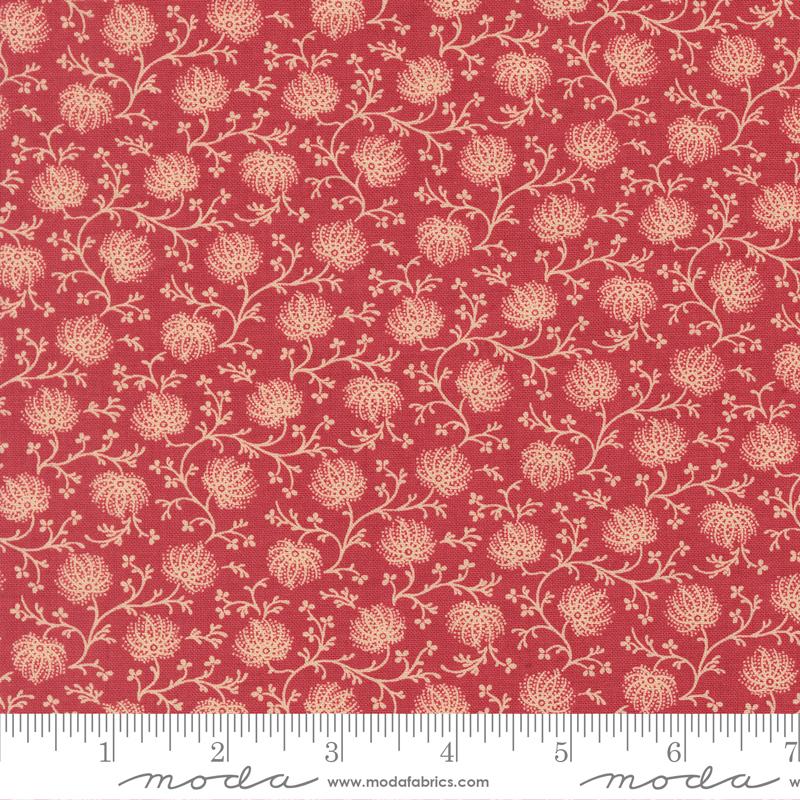 Moda Joie De Vivre Campanule Blender Rouge Fabric