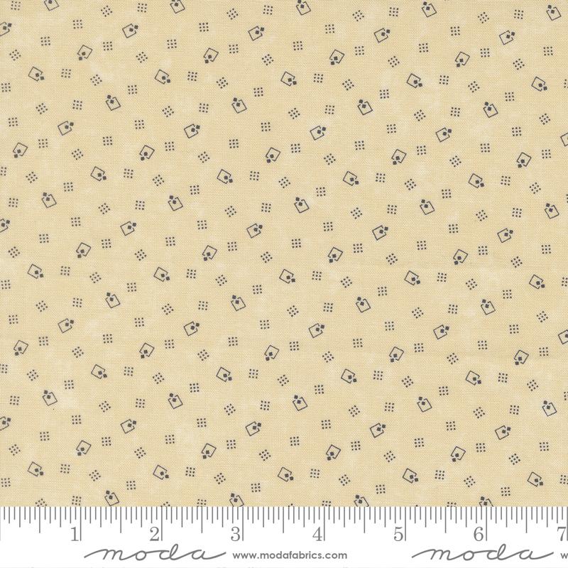 Moda Bluebirds Nest Square Up Blender Tan Fabric