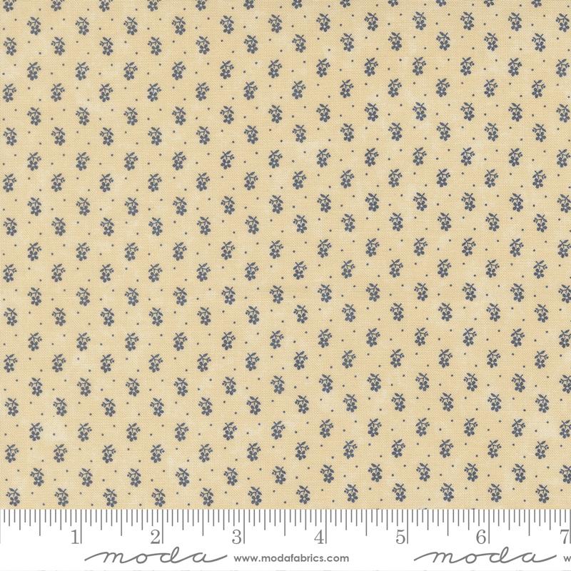 Moda Bluebirds Nest Tiny Buds Tan Fabric