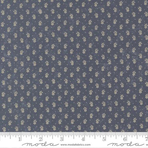 Moda Bluebirds Nest Tiny Buds Mid Blue Fabric
