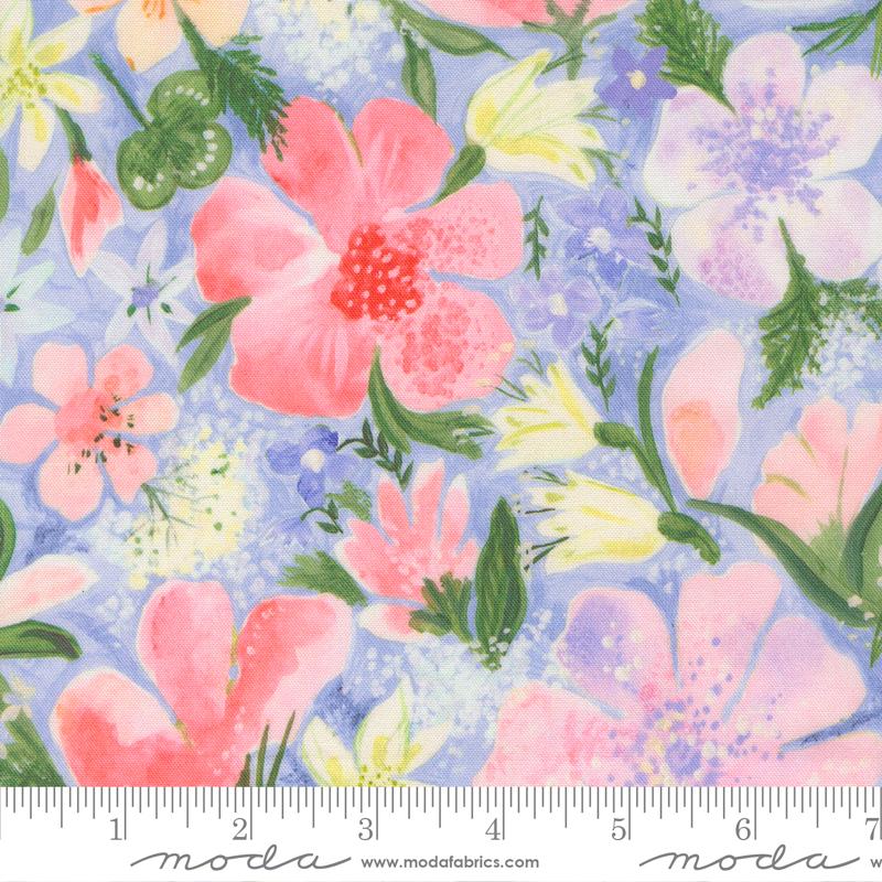 Moda Sweet Cecily Meadow Florals Hyacinth Fabric