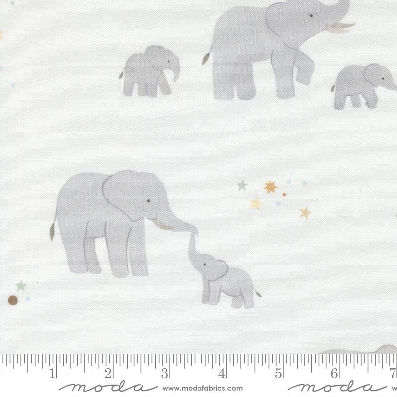 Moda To The Moon And Back Baby Elephant Dove Fabric