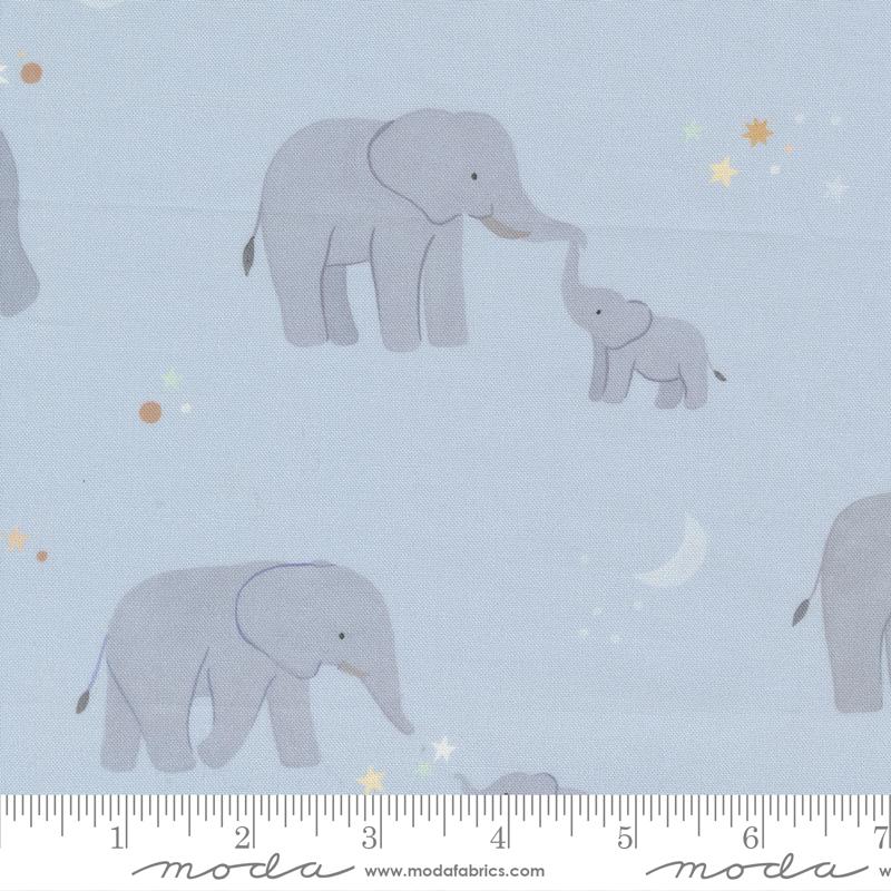 Moda To The Moon And Back Baby Elephant Sky Fabric
