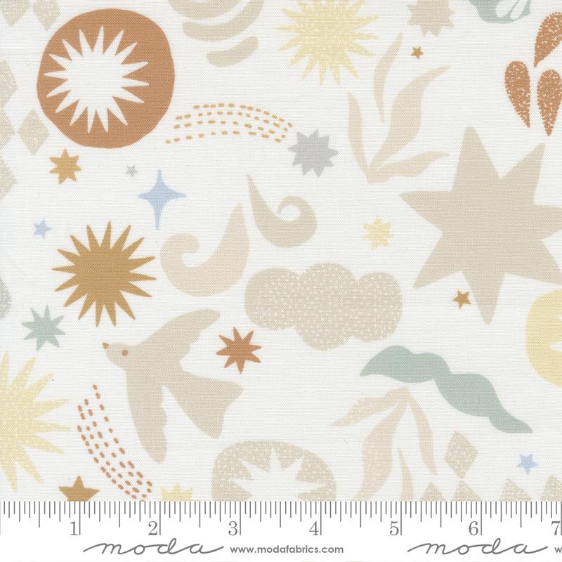 Moda To The Moon And Back Celestial Blender Dove Fabric