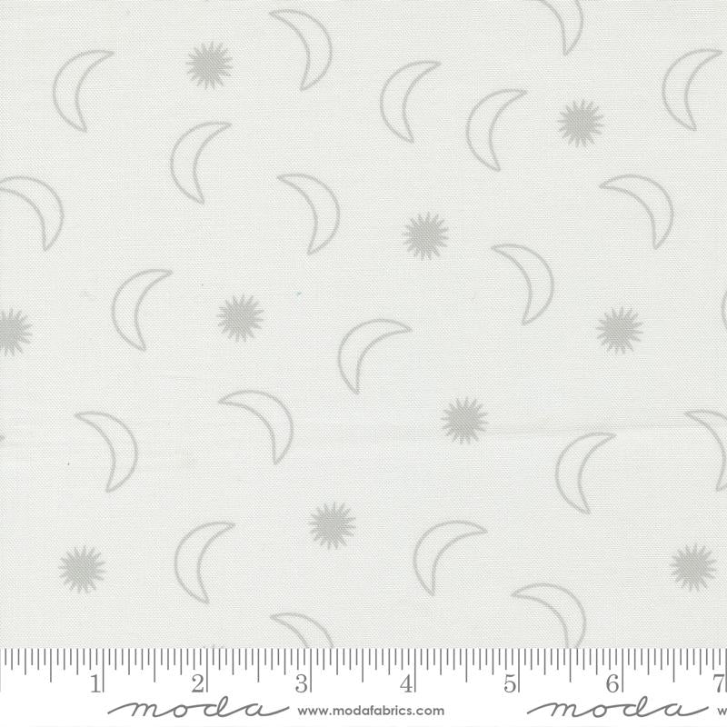 Moda To The Moon And Back Moon and Star Blender Dove Fabric