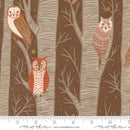 Moda Night Owl Novelty Owls Cocoa Fabric