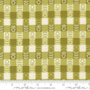 Moda Night Owl Flower Plaid Leaf Fabric