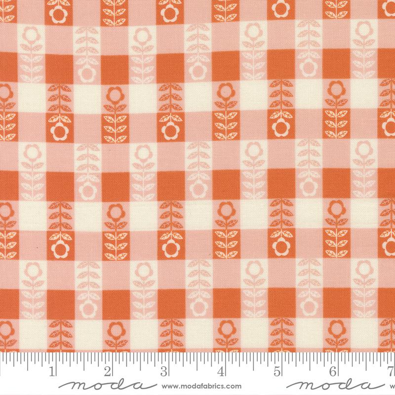 Moda Night Owl Flower Plaid Petal Fabric