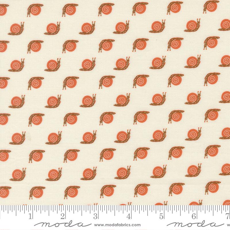 Moda Night Owl Snails Cloud Fabric