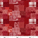 Studio E Pieces Of America Patchwork Ruby Fabric
