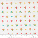 Moda In The Garden Dotted Sprig Florals Off White Fabric