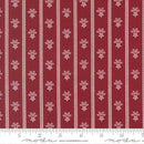 Moda American Gathering III Stripe Bouquet Deep Crimson Fabric