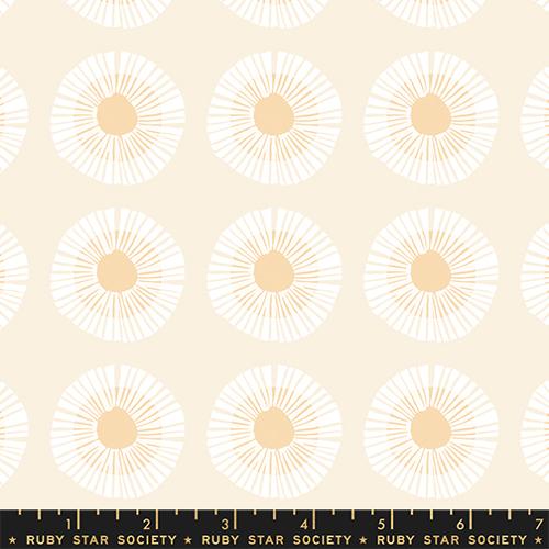 Ruby Star Society Reimagined Landscapes Seaside Daisy Natural Fabric