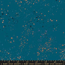 Ruby Star Society Speckled Metallic Teal Canvas Fabric
