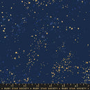 Ruby Star Society Speckled Metallic Navy Canvas Fabric