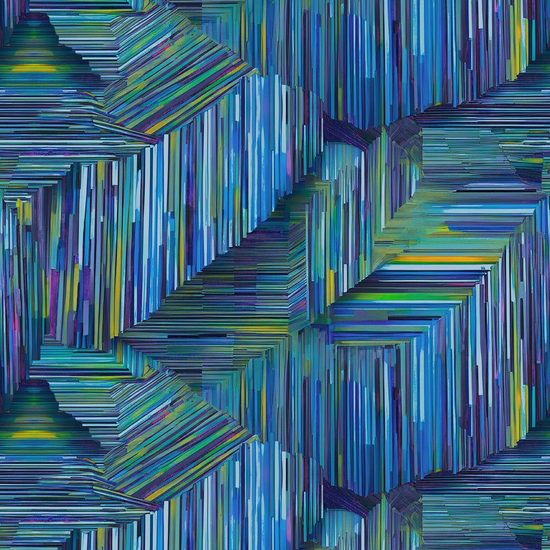 Studio E I Walk The Line Pacific 108" Wide Back Fabric