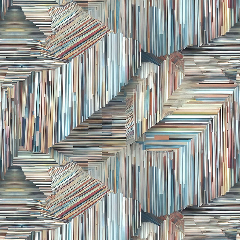 Studio E I Walk The Line Slate 108" Wide Back Fabric