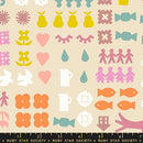 Ruby Star Society Paper Cuts 2 Together Novelty Shapes Natural Fabric