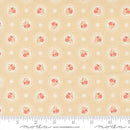 Moda Sunbonnet Flower Dots Almond Fabric