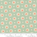 Moda Sunbonnet Flower Dots Dusty Blue Fabric