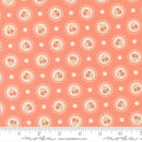Moda Sunbonnet Flower Dots Coral Fabric