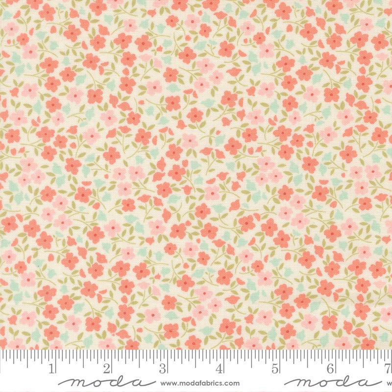 Moda Sunbonnet Wild Blooms Porcelain Fabric