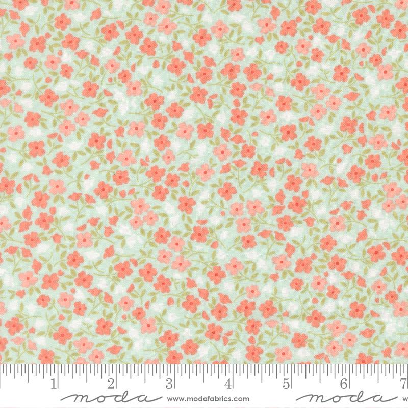 Moda Sunbonnet Wild Blooms Pale Blue Fabric