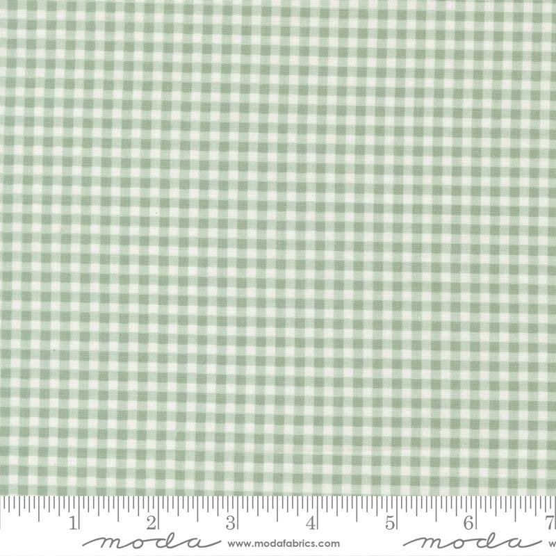 Moda Sunbonnet Gingham Dusty Blue Fabric