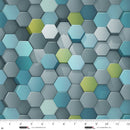 Studio E Another Dimension Hexi's Silver Fabric