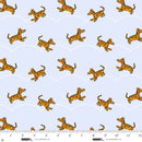 Studio E Classic Winnie Tigers Light Blue Minky Fabric