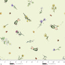 Studio E Classic Winnie Piglets Light Green Minky Fabric