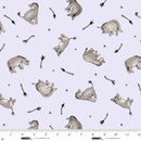 Studio E Classic Winnie Donkeys Light Purple Minky Fabric
