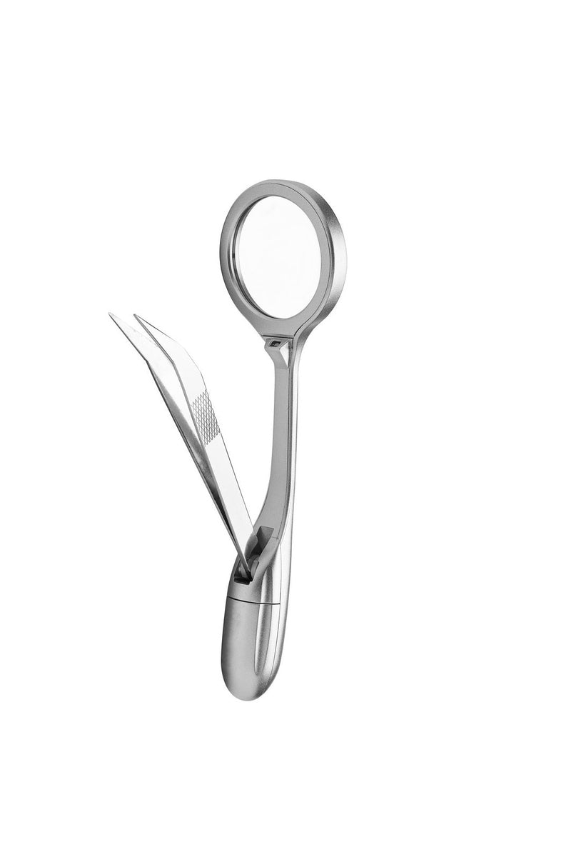 LED Lighted Tweezer And Magnifier