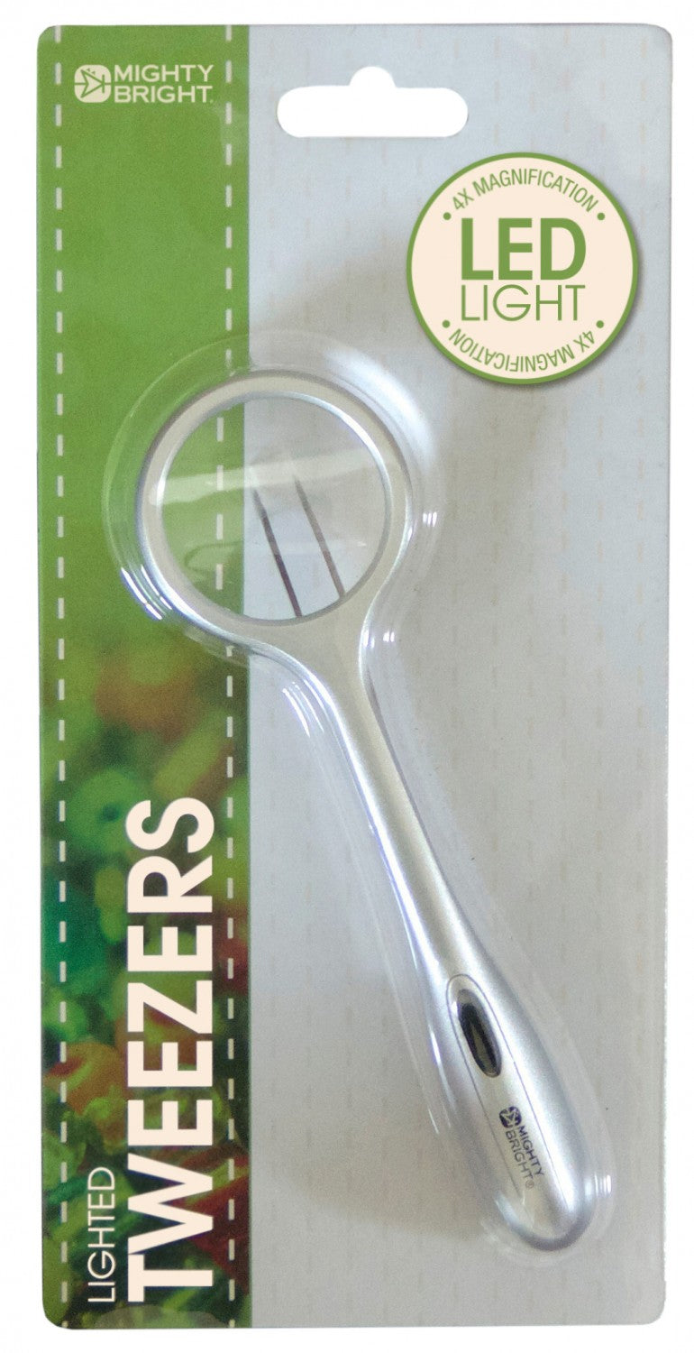 LED Lighted Tweezer And Magnifier