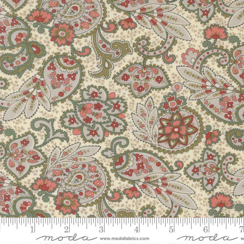 Moda Ambiance Paisley Porcelain Fabric