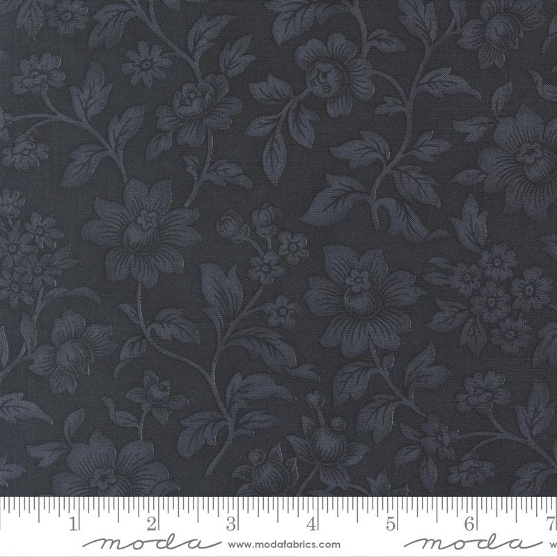 Moda Ambiance Elegance Florals Midnight Fabric