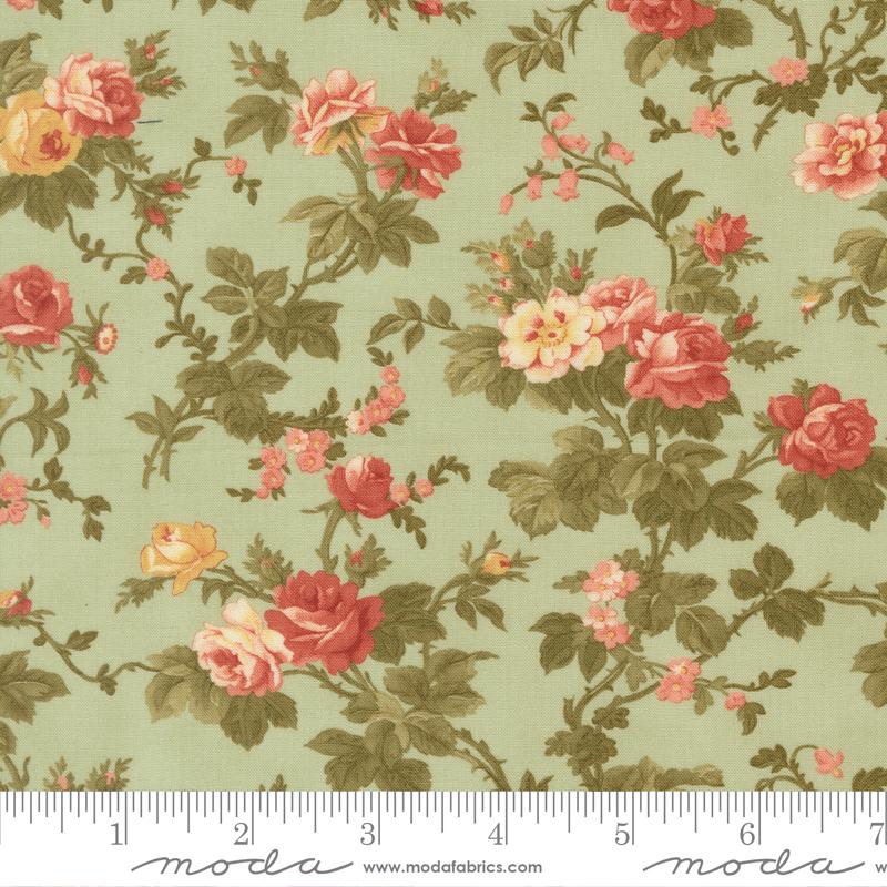 Moda Ambiance Elegance Rose Garden Mist Fabric