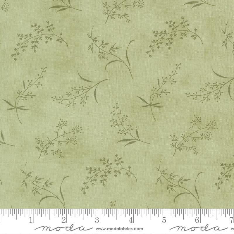 Moda Ambiance Silhouette Florals Mist Fabric