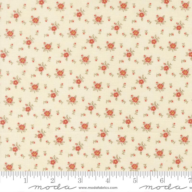 Moda Ambiance Small Floral Porcelain Fabric