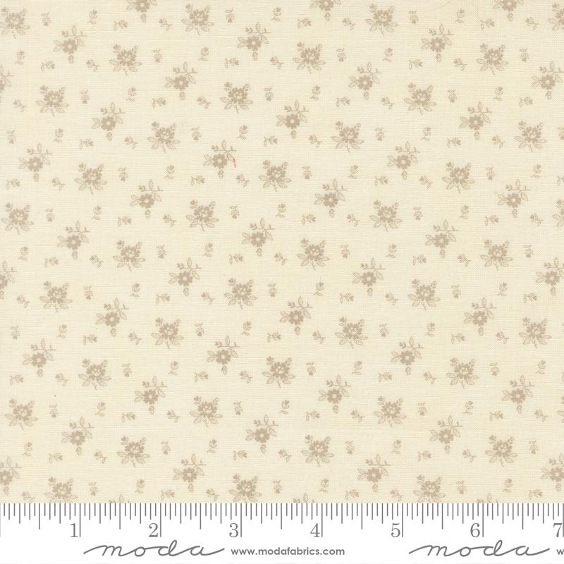 Moda Ambiance Small Floral Porcelain Silver Fabric