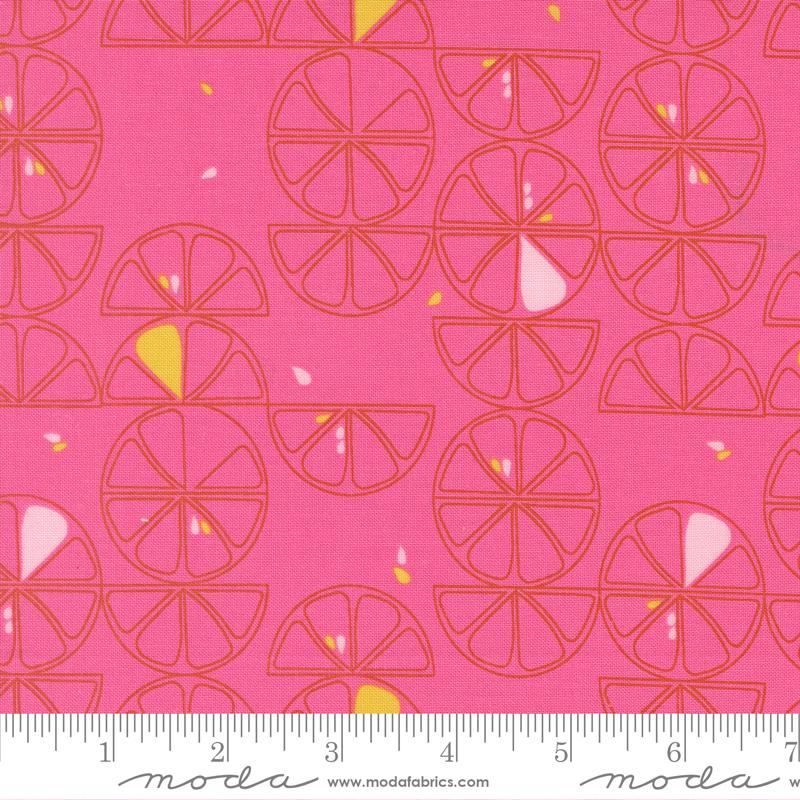 Moda Balisong Lemon Slice Hibiscus Fabric