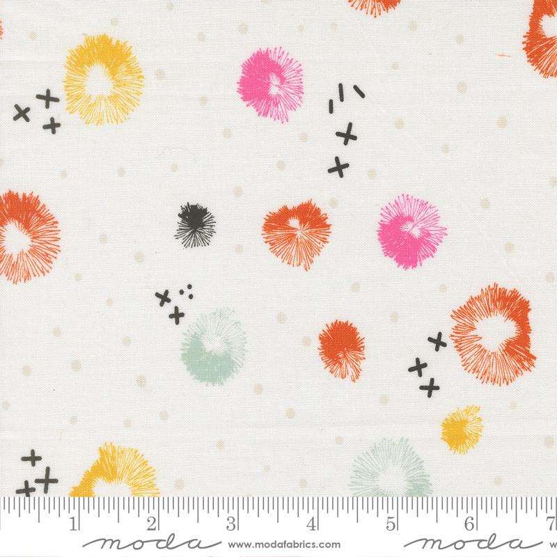 Moda Balisong Blossom Blender Coconut Fabric