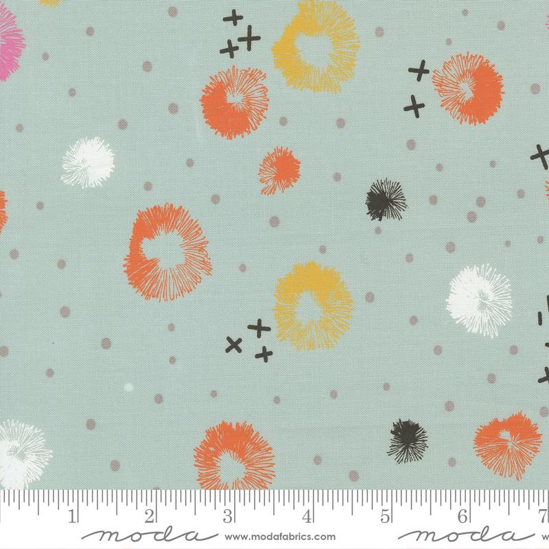 Moda Balisong Blossom Blender Seaglass Fabric